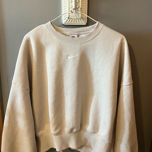 Nike Women's Off-White Crew Neck Sweater
